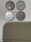 1942  1959  1961  1968 Silver Canadian Quarters Lot Of Four Circulated Coins