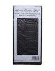 Shower Curtain Liner Black Machine Washable Vinyl Magnetized
