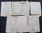 Lot 1940s Vintage 7 Different Child Girl Sewing Pattern Size 4 Dress Pj Coat