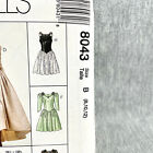 Mccalls 8043 Fit And Flared Dress W Gathered Sleeves Misses Sz 8 12 Pattern