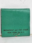 Vintage 40 s - 50 s Matchbook Cover - Manhattan Towers Hotel - New York City Ny