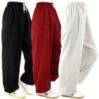 Adult Unisex  Linen Kung Fu Tai Chi Pants Martial Arts Trousers Yoga Bloomers 