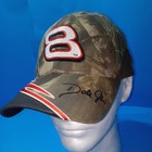 Dale Earnhardt Jr Hat Cap Hook Loop Adjust Strap Mens Camo Black Nascar Racing 8
