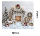 10x8ft Christmas Backdrops For Photography Xmas Tree Background White
