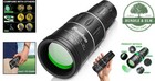 16x52 High Powered Monocular For Outdoor Adventures With Fully Multi-coated Lens