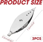 3 Pk Metal Tatting Shuttle Kit With Bobbin For Lace Making   Sewing