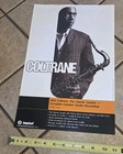 John Coltrane Impulse Records Original 1998 11x17 Cd Music Store Promo Poster