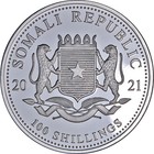 2021 Somalia 1 Ounce Silver - Elephant - Bu - Stock