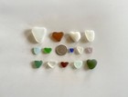 Genuine Beach Sea Glass Perfectly Heart-shaped Beautiful Colors Surf-tumbled