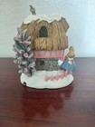 Disney White Rabbit Cottage Light-up House Alice In Wonderland Winter Christmas