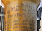 Oversize Racing Trophy  Berwin Homing Pigeon Club Wm Spragg Memorial 1948-1951