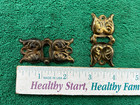 3 Brass 1900 s Era Salvaged Furniture Key Hole Escutcheon   Tacks  Free S h