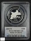 2003 W  100 One Hundred Dollar 1 Oz Platinum Eagle Sign  Series Pcgs Pr70 Dcam