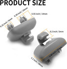 2pcs Inner Sun Visor Clips  Upgraded Car Visor Holder Hook - Compatible