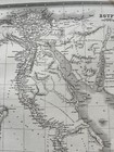 Egypt Antique Map 1843 Engraving