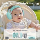 Baby Ear Protection 3-48 Months 24db Noise Cancelling Earmuffs Airplane Sage