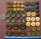 Antique Vintage Vegetable Ivory Buttons Vi 51 Pcs Sets Pairs Matching   Lot 5