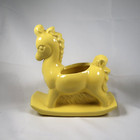 Royal Haeger Rocking Horse Planter Yellow Vintage Usa Figurine  323 6x6 Mcm