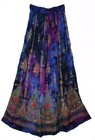 Plus Size 3x 4x 5x 6x Indian Ethnic Sequin Maxi Floral Skirt For Women Boho