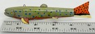Vintage 80s Wood Fish Decoy Salmon Bait Spearing Lure Metal Hand Crafted 5    Rare