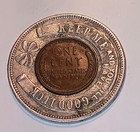     lucky Lincoln Cent  1930 High Grade   Wheat Back Encased Good Luck Coin     nice