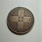 1872 Great Britain Queen Victoria Gothic Silver Florin Fine-very Fine 