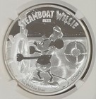 2014 Niue  2 Disney Mickey Mouse 1 Oz Steamboat Willie Proof  Ngc Pf70 W  Box     