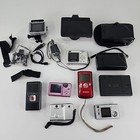 Lot Of 11 Digital And Film Cameras Untested broken For Parts repair As-is