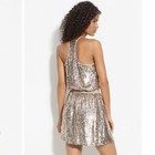 Parker Sequin Mini Dress Gold Champagne Sparkle Party Holiday New Years Cocktail