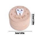Milk Teeth Box Wooden Tooth Storage Box Organizer For Kids Baby Girl Tooth Box