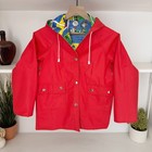 Vintage Swell Wear Kids Peanuts Snoopy Comic Strip Reversible Rain Jacket Sz 10