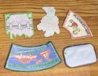 Mixed Lot Of 5 Girl Scouts Gsa  Iron On Fun Patches