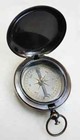 Handmade Push Button Compass Antique Brass Compass Pocket Style