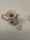 Vintage Miniature Floral Porcelain Tea Set Complete With Lids 