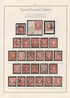 Spain 1855 Postal Cancellation Collection Of 90 Imperf Stamps Of Queen Isabella