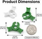 40pcs Plant Training Clips 90   Bud Trainer Bender White Green Gardening