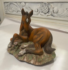 Vintage Homco Masterpiece Porcelain Brown Colt Horse Figurine 1982
