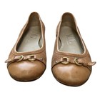 Agl Icon Ballet Flat Shoe Womens Size Us 10 Eur 40 Cap Toe Light Brown