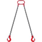 Heavy-duty Chain Sling With 2 Leg Grab Hooks - Lifting  Rigging  Cargo Securemen