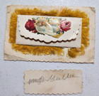 1900 s Vintage Victorian Calling Card Scrap