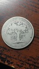 1866 Costa Rica Silver 50 Centavos Nice Original Circulated Example         S434