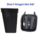 Hyper Tough 45 Gallon Wheeled Outdoor Trash Can  Black