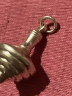 Rare Vintage Silver Spinning Top   Stunning Marked 800 - South Italy 1970 s    