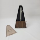 Vintage Wittner Metronome Plastic Case Walnut Wood Grain Made In West Germany