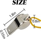 Metal Referee Coach Sports Whistle Loud Whistle With Lanyard 5pcs