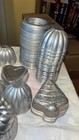 Vintage Metal Tin Jello Molds Lot Over 140 Heart Swirl Ring Bell Square Tree