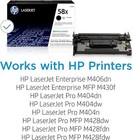 Hp 58x Black High-yield Genuine Laserjet Toner Cartridge Cf258x Oem