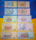 Ukraine Full Set 10 Everyday Banknotes 1 2 5 10 20 50 100 200 500 1000 Uah Unc