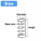 Stainless Steel Compression Springs Steel Wire 0 1 Mm Small Coil Spring 5mm-25mm