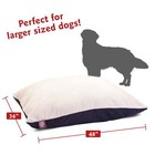 Solid Color Rectangular Pillow Dog Bed Machine Washable 48  X 36 